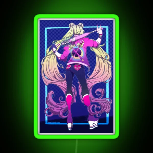 Girl Gang Usagi Serena RGB Neon Sign