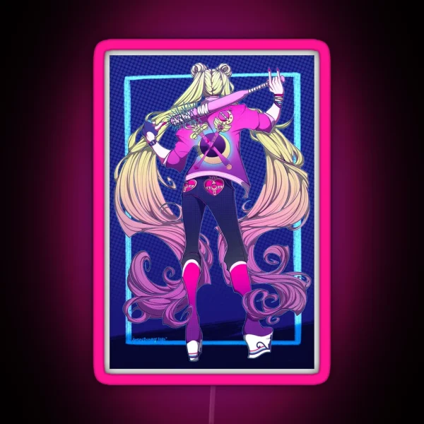 Girl Gang Usagi Serena RGB Neon Sign