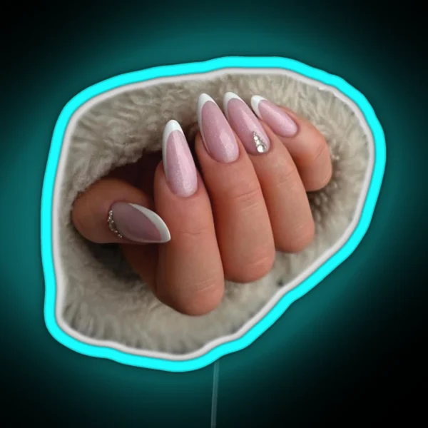 Girl Stylish Nail Polish Lover RGB Neon Sign