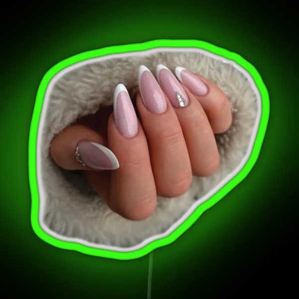Girl Stylish Nail Polish Lover RGB Neon Sign