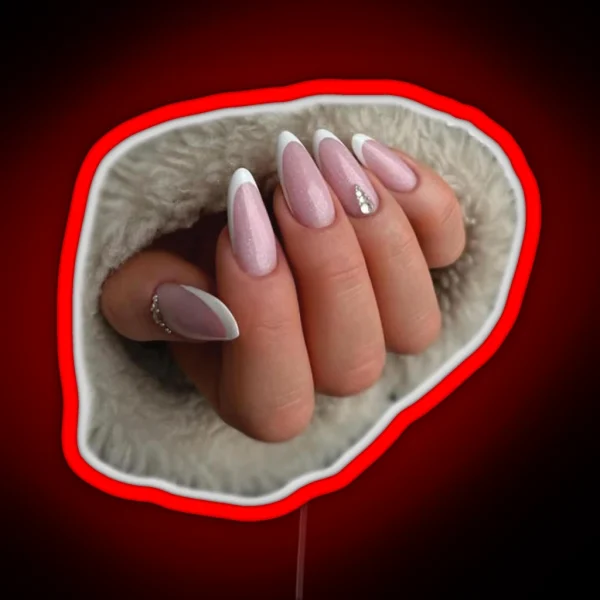 Girl Stylish Nail Polish Lover RGB Neon Sign