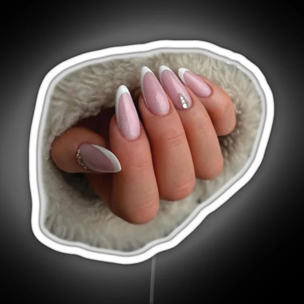 Girl Stylish Nail Polish Lover RGB Neon Sign