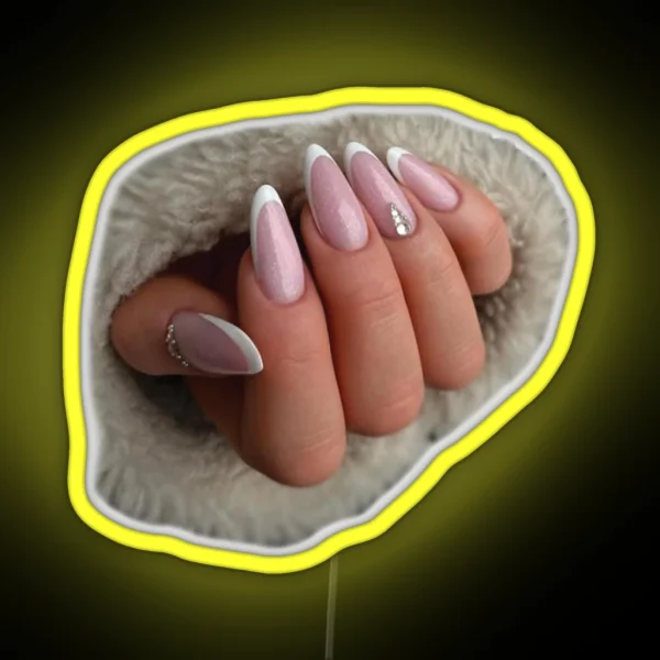 Girl Stylish Nail Polish Lover RGB Neon Sign