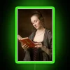 Girl With A Book RGB Neon Sign - Image 3