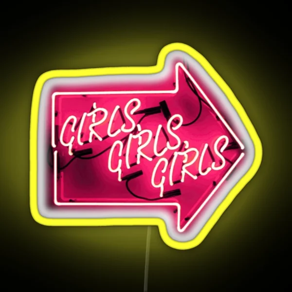 Girls Girls Girls Neon Sign RGB Neon Sign