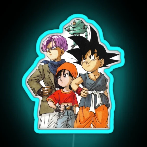 Giru Goku Pan And Trunks RGB Neon Sign