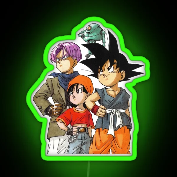 Giru Goku Pan And Trunks RGB Neon Sign