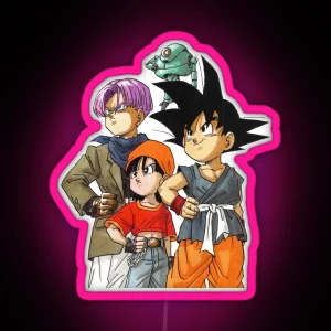 Giru Goku Pan And Trunks RGB Neon Sign