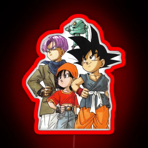 Giru Goku Pan And Trunks RGB Neon Sign