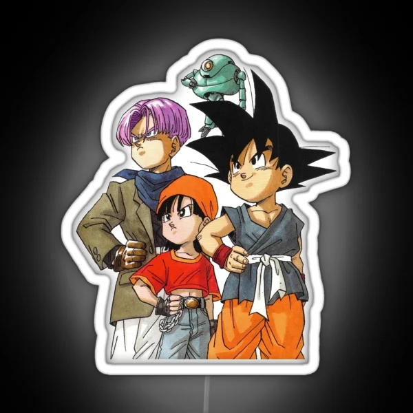 Giru Goku Pan And Trunks RGB Neon Sign