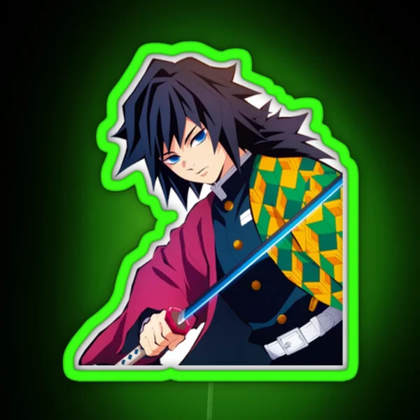 Giyu Tomioka Demon Slayer RGB Neon Sign
