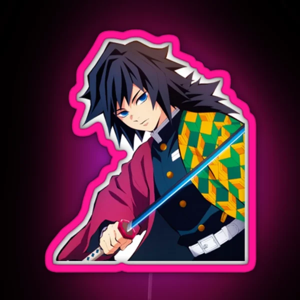 Giyu Tomioka Demon Slayer RGB Neon Sign