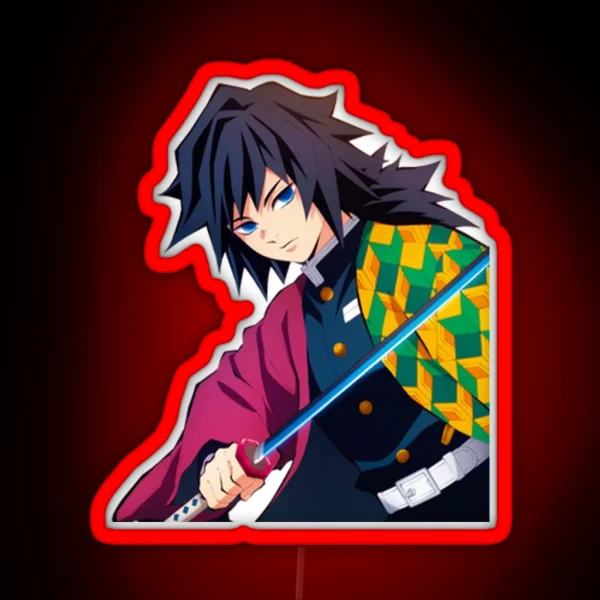 Giyu Tomioka Demon Slayer RGB Neon Sign