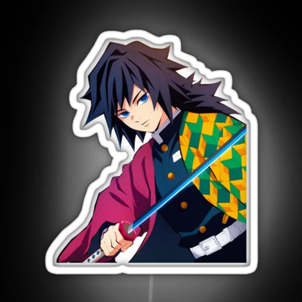 Giyu Tomioka Demon Slayer RGB Neon Sign