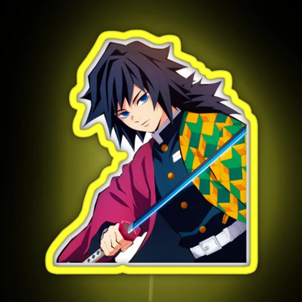 Giyu Tomioka Demon Slayer RGB Neon Sign