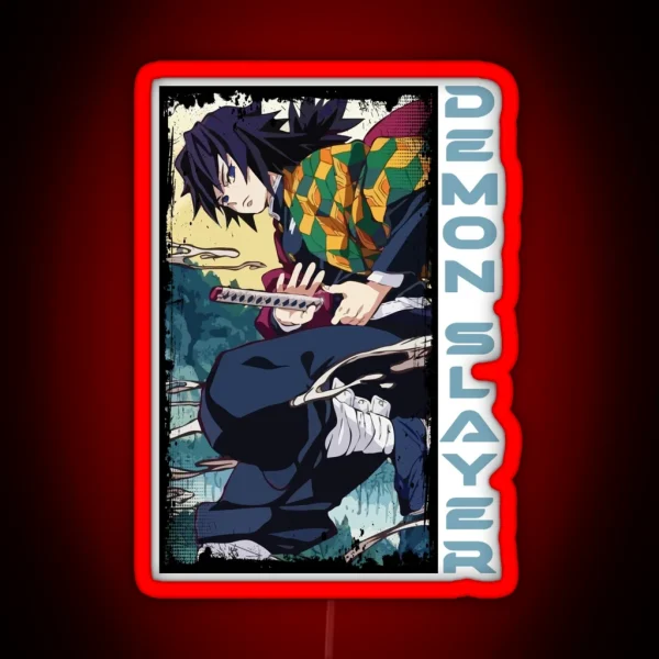 Giyu Tomioka Demon Slayer RGB Neon Sign