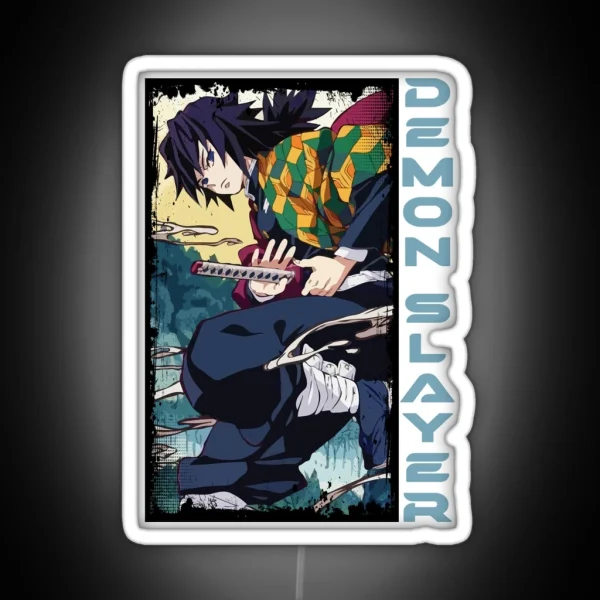 Giyu Tomioka Demon Slayer RGB Neon Sign