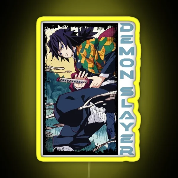Giyu Tomioka Demon Slayer RGB Neon Sign