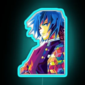 Giyu Tomioka RGB Neon Sign