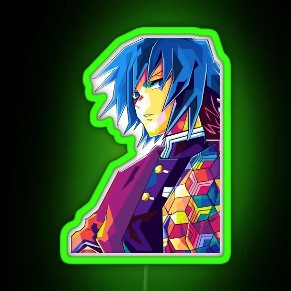 Giyu Tomioka RGB Neon Sign