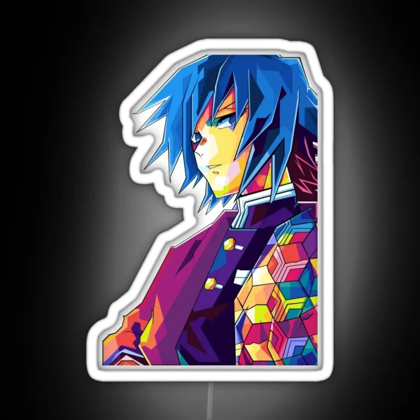 Giyu Tomioka RGB Neon Sign