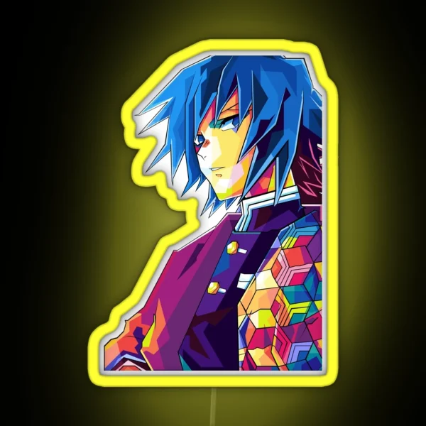 Giyu Tomioka RGB Neon Sign