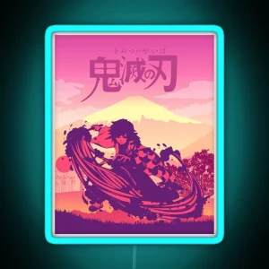 Giyu Tomioka RGB Neon Sign