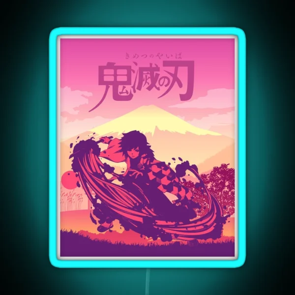 Giyu Tomioka RGB Neon Sign