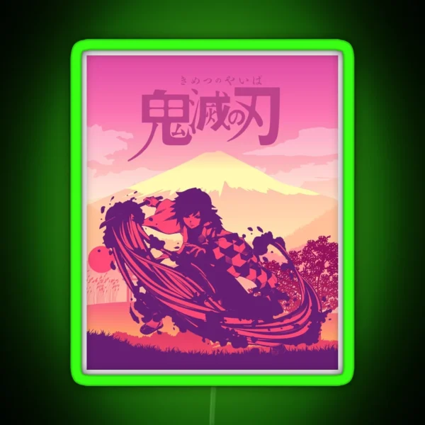 Giyu Tomioka RGB Neon Sign