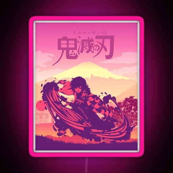 Giyu Tomioka RGB Neon Sign