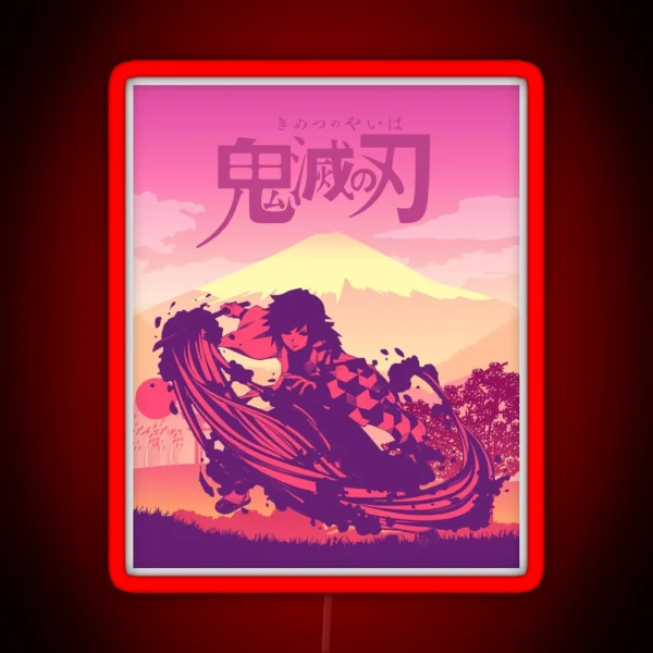 Giyu Tomioka RGB Neon Sign