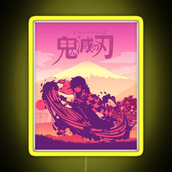 Giyu Tomioka RGB Neon Sign