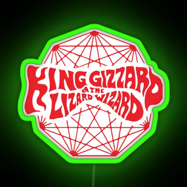 Gizzard King Merch Pullover RGB Neon Sign