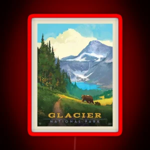 Glacier National Park RGB Neon Sign