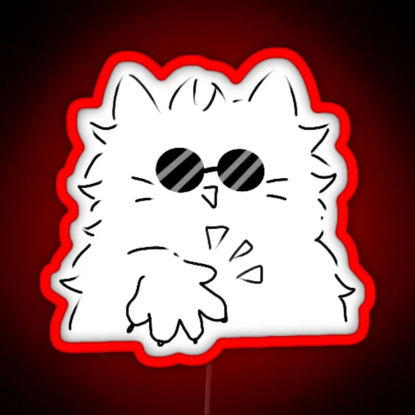 Glasses Cat RGB Neon Sign
