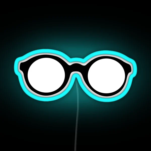 Glasses Silly Gift Funny RGB Neon Sign