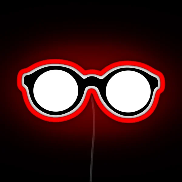 Glasses Silly Gift Funny RGB Neon Sign