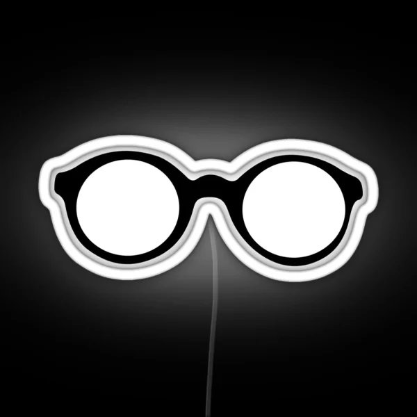 Glasses Silly Gift Funny RGB Neon Sign