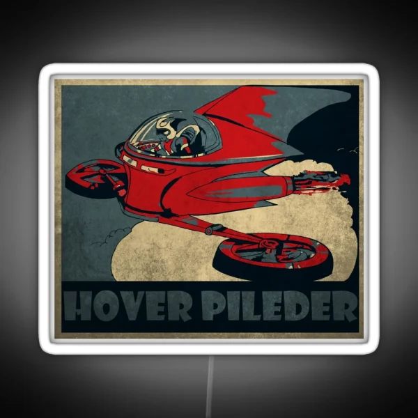 Glider Hover Pileder RGB Neon Sign