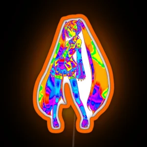Glitch Glitchcore Miku Cute Led RGB Neon Sign