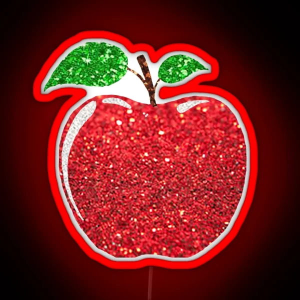 Glitter Apple RGB Neon Sign