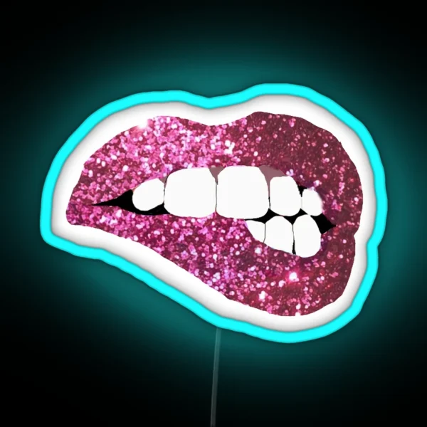 Glitter Lips RGB Neon Sign
