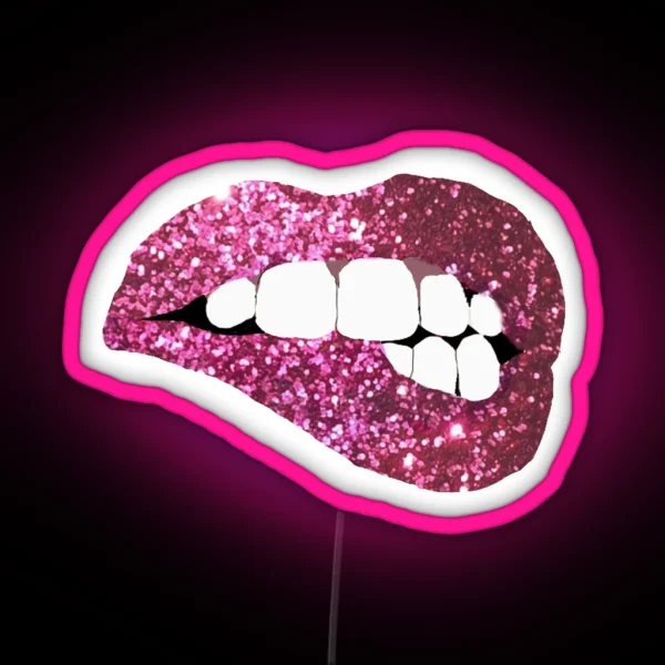 Glitter Lips RGB Neon Sign