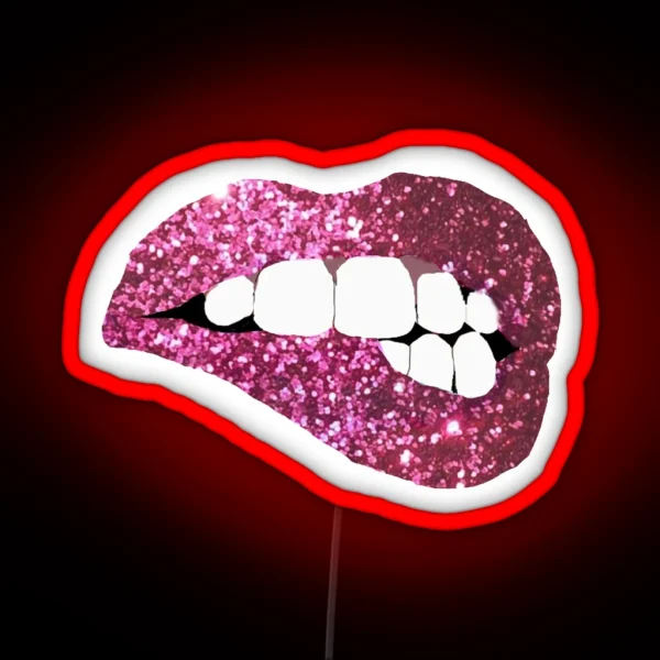 Glitter Lips RGB Neon Sign