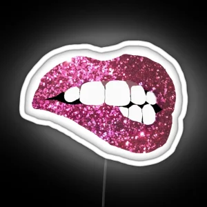 Glitter Lips RGB Neon Sign