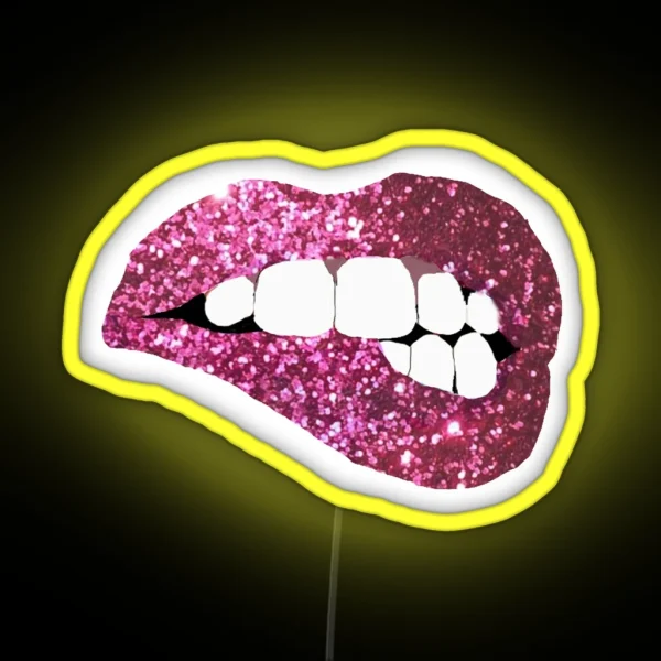 Glitter Lips RGB Neon Sign