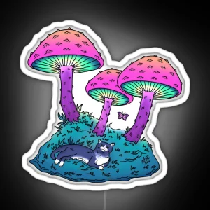 Glowing Mushroom Paradise RGB Neon Sign