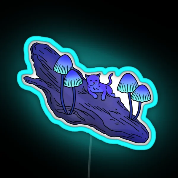 Glowing Mushrooms RGB Neon Sign