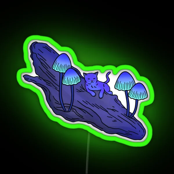 Glowing Mushrooms RGB Neon Sign
