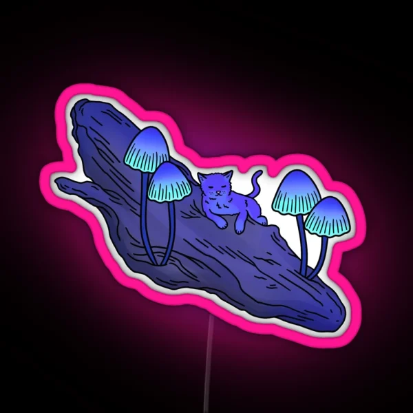 Glowing Mushrooms RGB Neon Sign